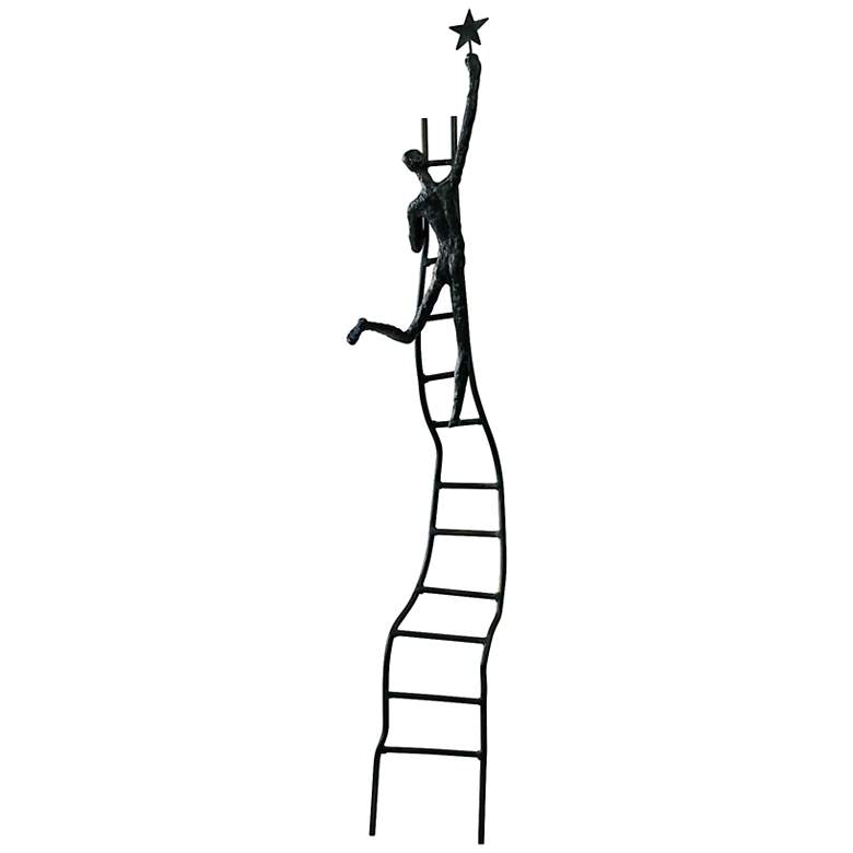 Image 1 Reach For The Star 29" High Oiled Bronze Sculpture