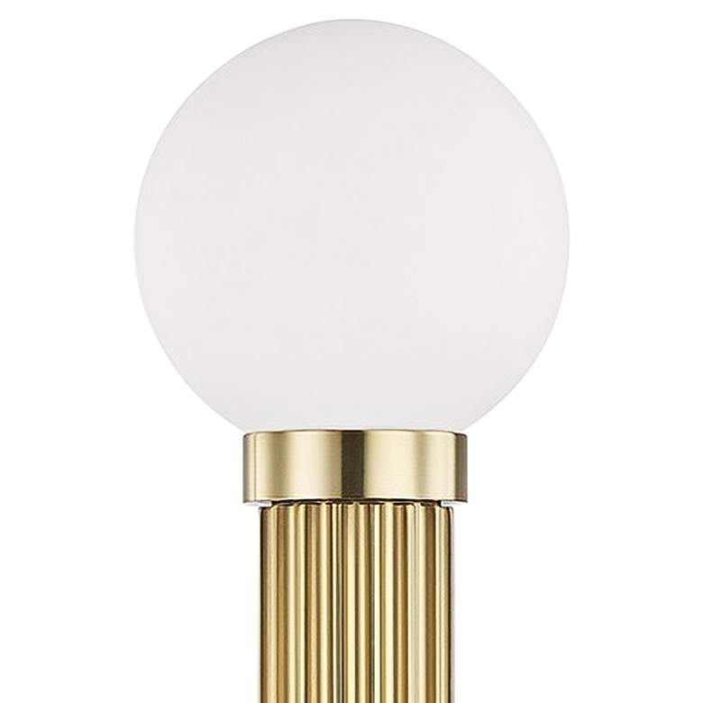 Image 2 Reade 21 3/4" High Aged Brass 2-Light LED Wall Sconce more views