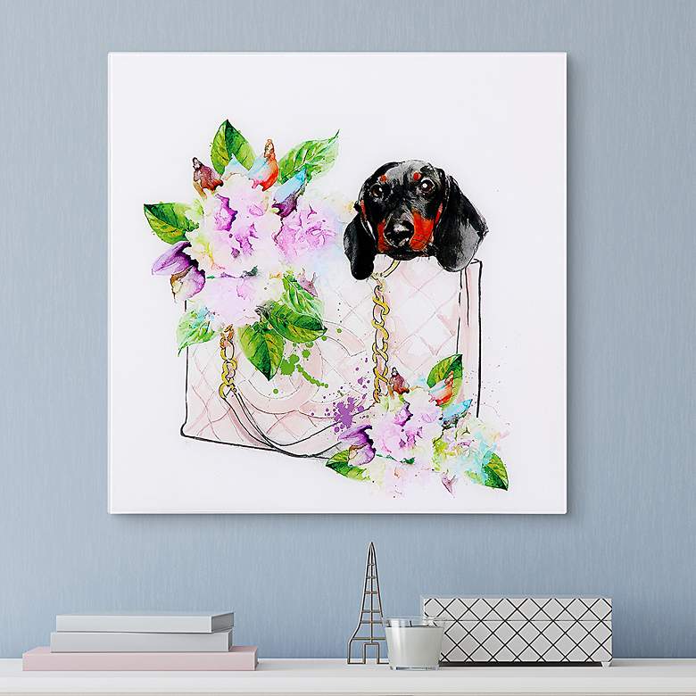 Image 1 Ready to Go! 23 1/4"H Free Floating Glass Graphic Wall Art