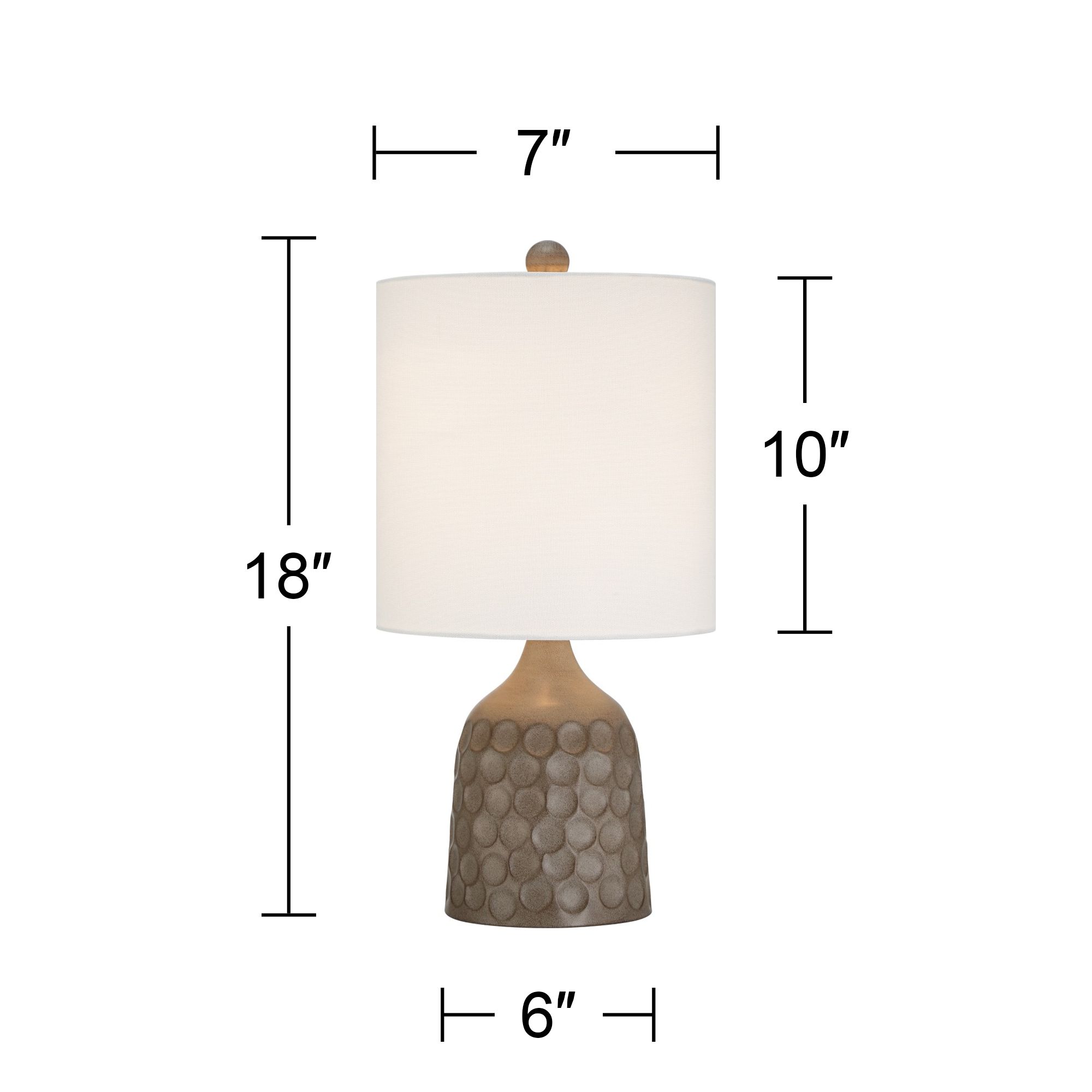 Reagan 20" Bronze Metal Accent Table Lamps Set of 2