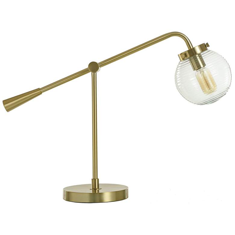 Image 1 Reagan 24.25 inch High Antique Brass Contemporary Table Lamp