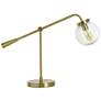 Reagan 24.25" High Antique Brass Contemporary Table Lamp