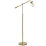 Reagan 60.5" High Antique Brass Contemporary Floor Lamp