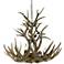 Real Antler 29" Natural Brown Handcrafted 9-Light Rustic Chandelier
