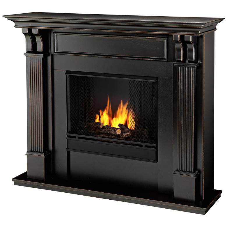 Image 1 Real Flame Ashley Blackwash Mantel Gel Fireplace