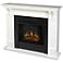 Real Flame Ashley White Mantel Electric Fireplace