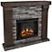 Real Flame Avondale Gray Ledgestone Electric Fireplace