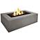 Real Flame Baltic Rectangle Gray Natural Gas Fire Table