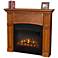 Real Flame Bradford Slim-Line Pecan Electric Fireplace