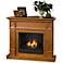 Real Flame Camden Light Oak Mantel Gel Fireplace