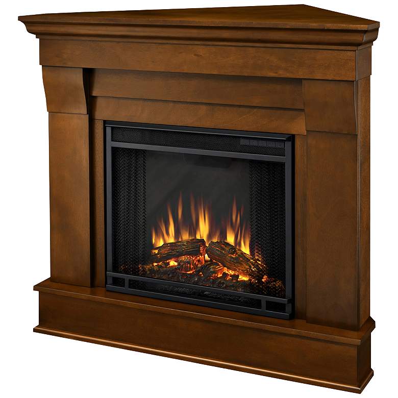 Image 1 Real Flame Chateau Espresso Corner Electric Fireplace