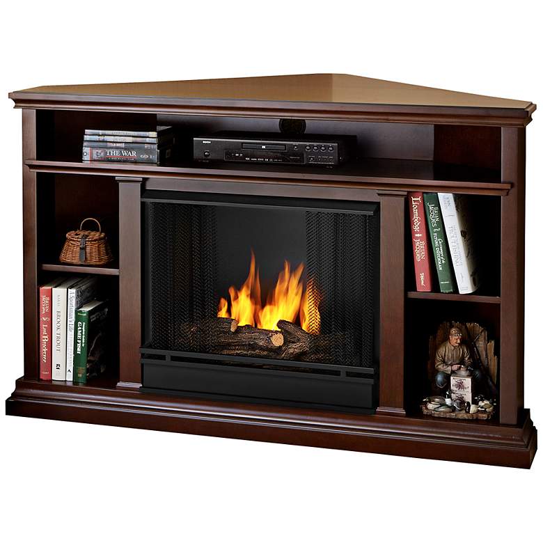 Image 1 Real Flame Churchill Dark Espresso Corner Gel Fireplace