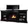 Real Flame Fresno Black Entertainment Gel Fireplace