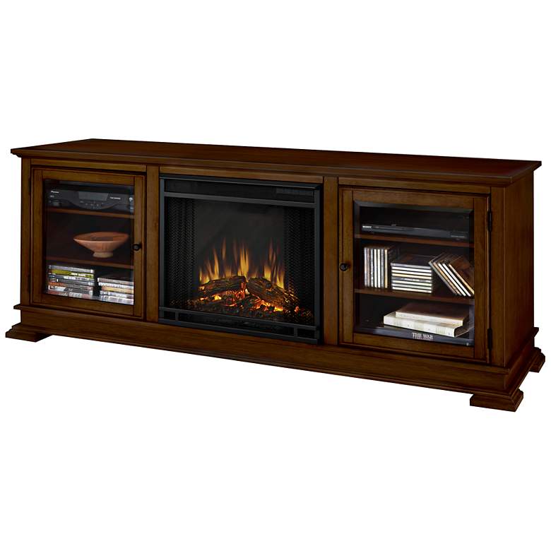 Image 1 Real Flame Hudson Dark Espresso Mantel Electric Fireplace