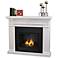 Real Flame Porter White Mantel Gel Fireplace