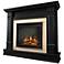 Real Flame Silverton Black Mantel Electric Fireplace