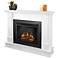 Real Flame Silverton White Mantel Electric Fireplace