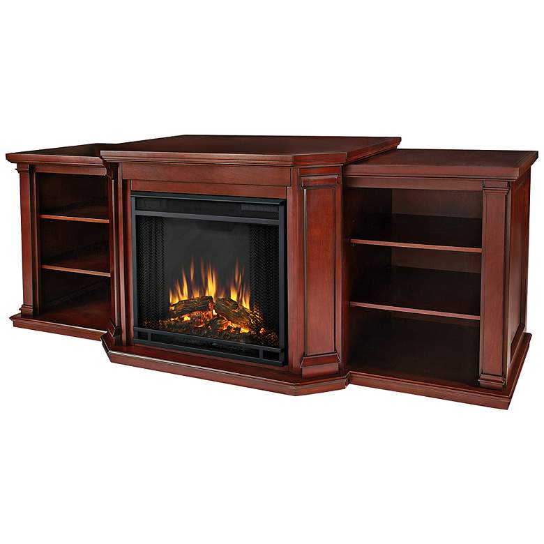 Image 1 Real Flame Valmont Dark Mahogany Electric Fireplace