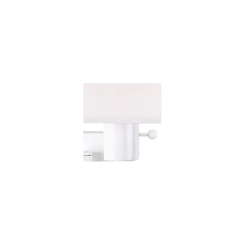 Image 2 Real Simple Collection Matte White Plug-In Swing Arm Wall Lamp more views