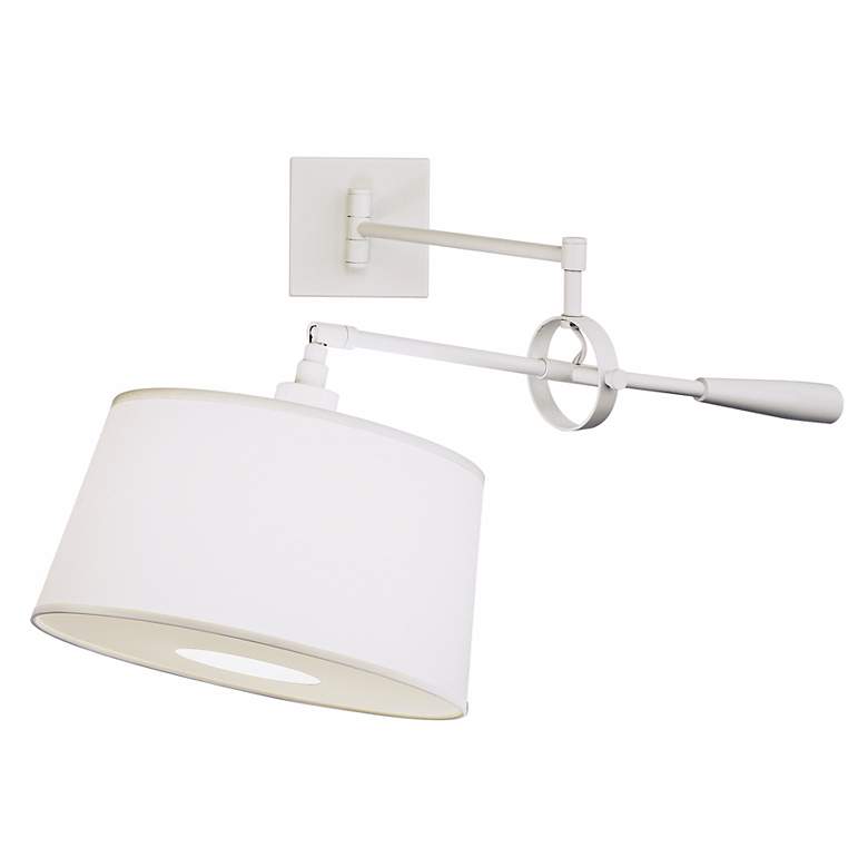 Image 1 Real Simple Stardust White Boom Plug-In Swing Arm Wall Light