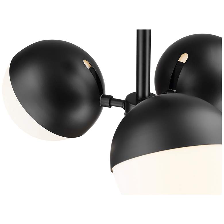 Image 6 Realm Sphere 17 1/4" Wide Matte Black 3-Light Ceiling Light more views