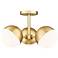Realm Sphere 17 1/4" Wide Modern Gold 3-Light Ceiling Light