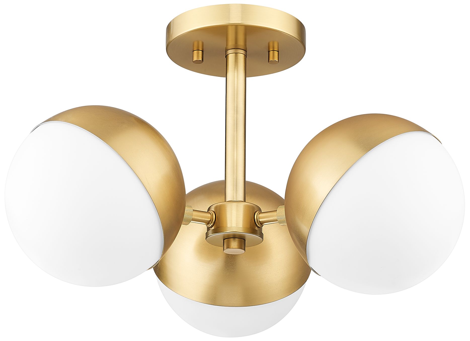 Realm Sphere 17 1/4" Wide Modern Gold 3-Light Ceiling Light