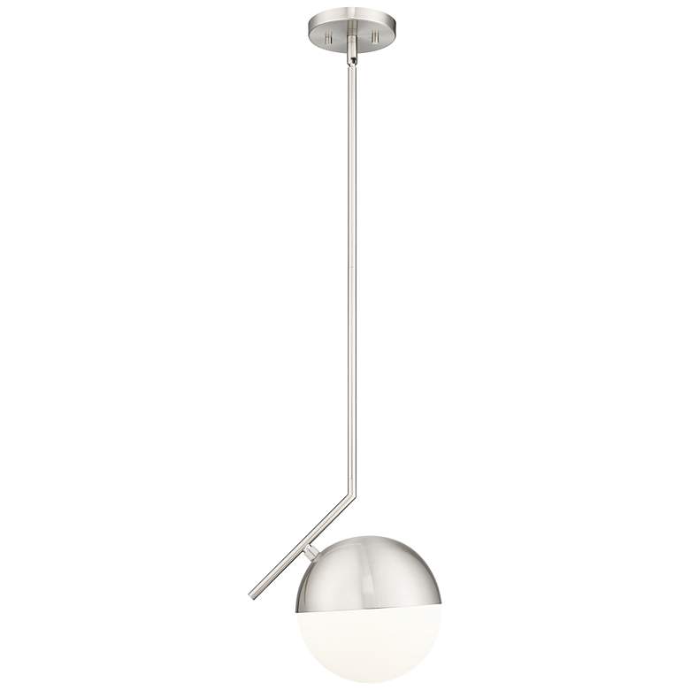 Image 1 Realm Sphere by Z-Lite Brushed Nickel 11 inch 1 Light Pendant