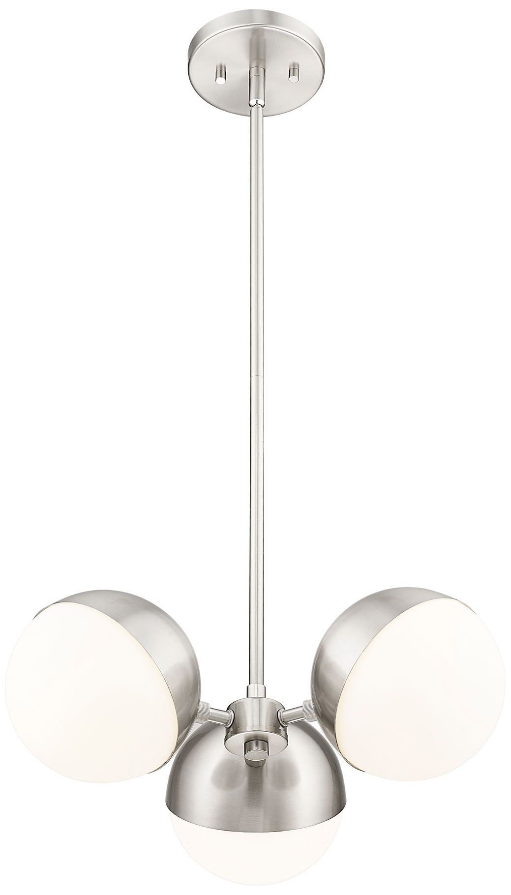 Image 2 Realm Sphere by Z-Lite Brushed Nickel 17.25 inch 3 Light Chandelier more views