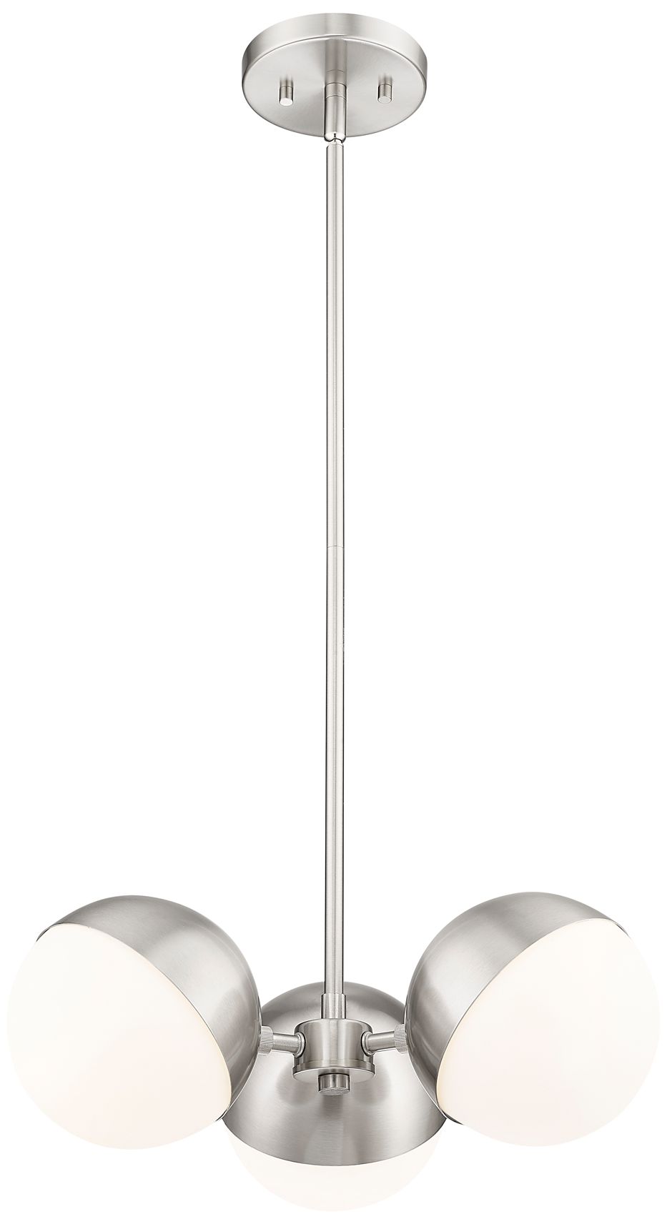 Image 3 Realm Sphere by Z-Lite Brushed Nickel 17.25 inch 3 Light Chandelier more views