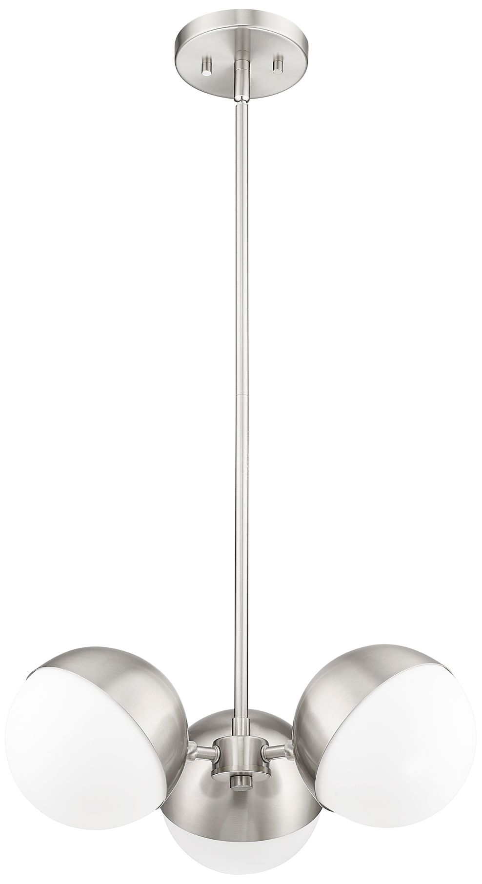 Image 5 Realm Sphere by Z-Lite Brushed Nickel 17.25 inch 3 Light Chandelier more views
