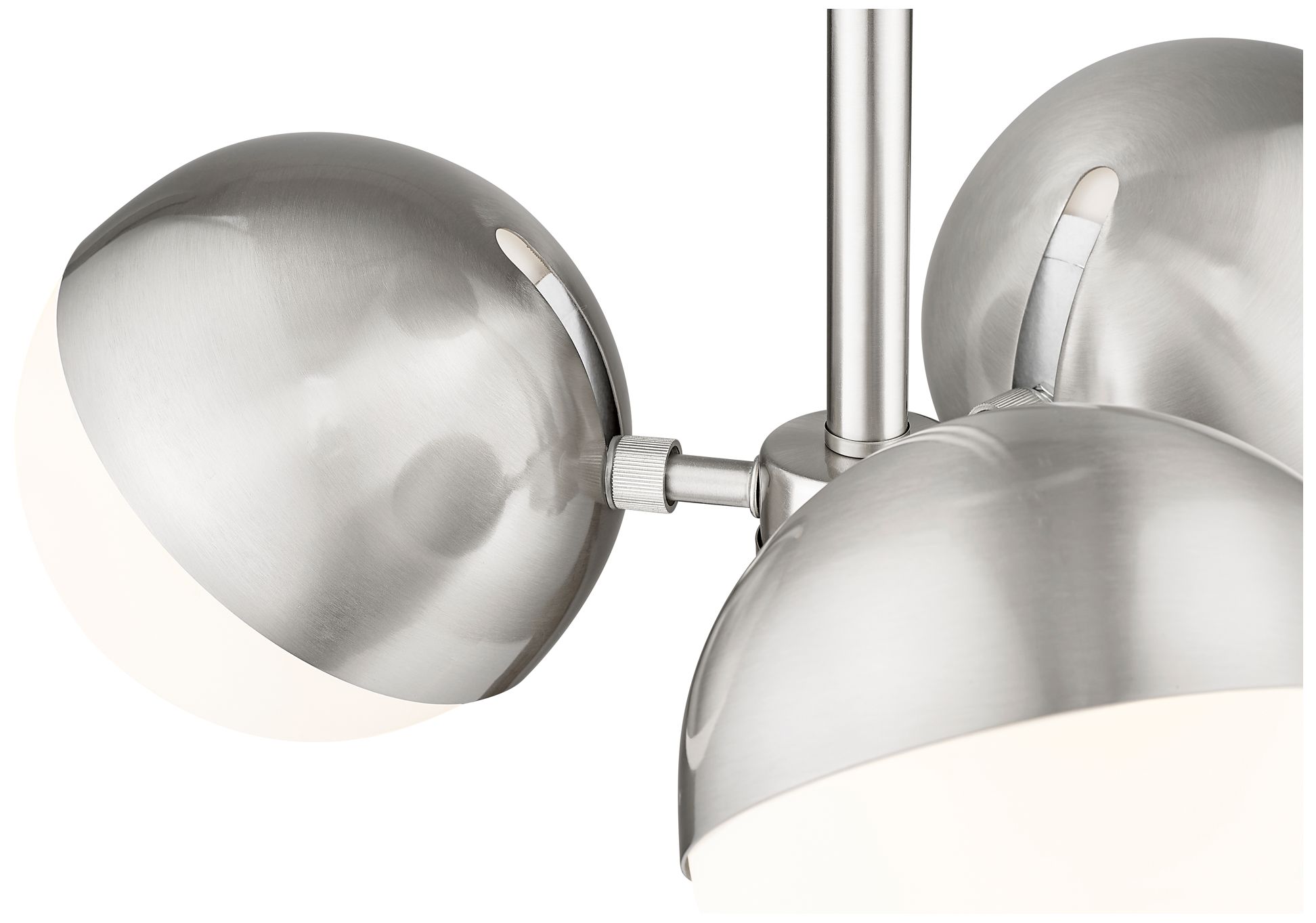 Image 6 Realm Sphere by Z-Lite Brushed Nickel 17.25 inch 3 Light Semi Flush Mount more views