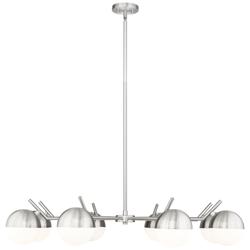 Realm Sphere by Z-Lite Brushed Nickel 44 inch 8 Light Chandelier