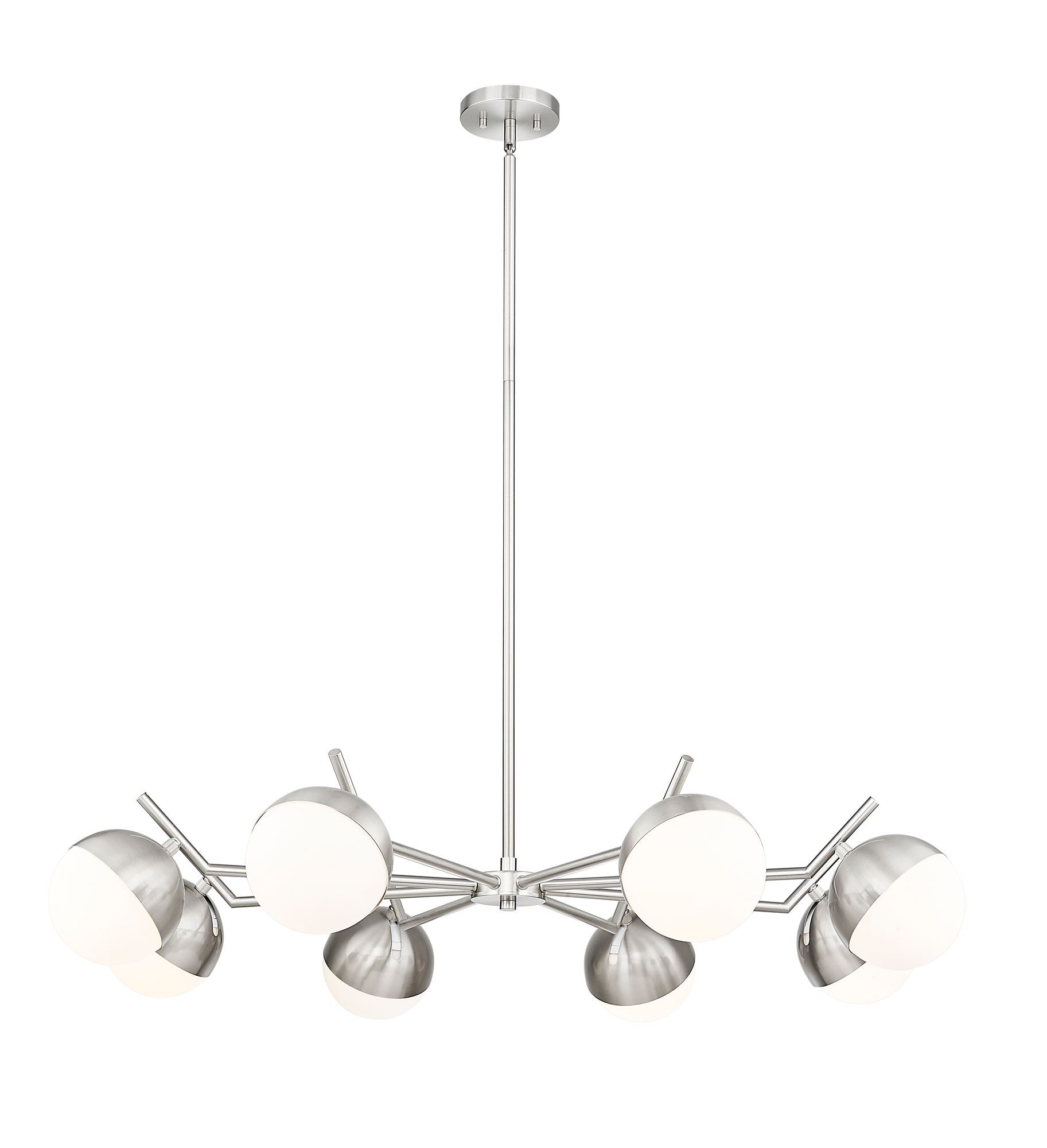 Image 3 Realm Sphere by Z-Lite Brushed Nickel 44 inch 8 Light Chandelier more views