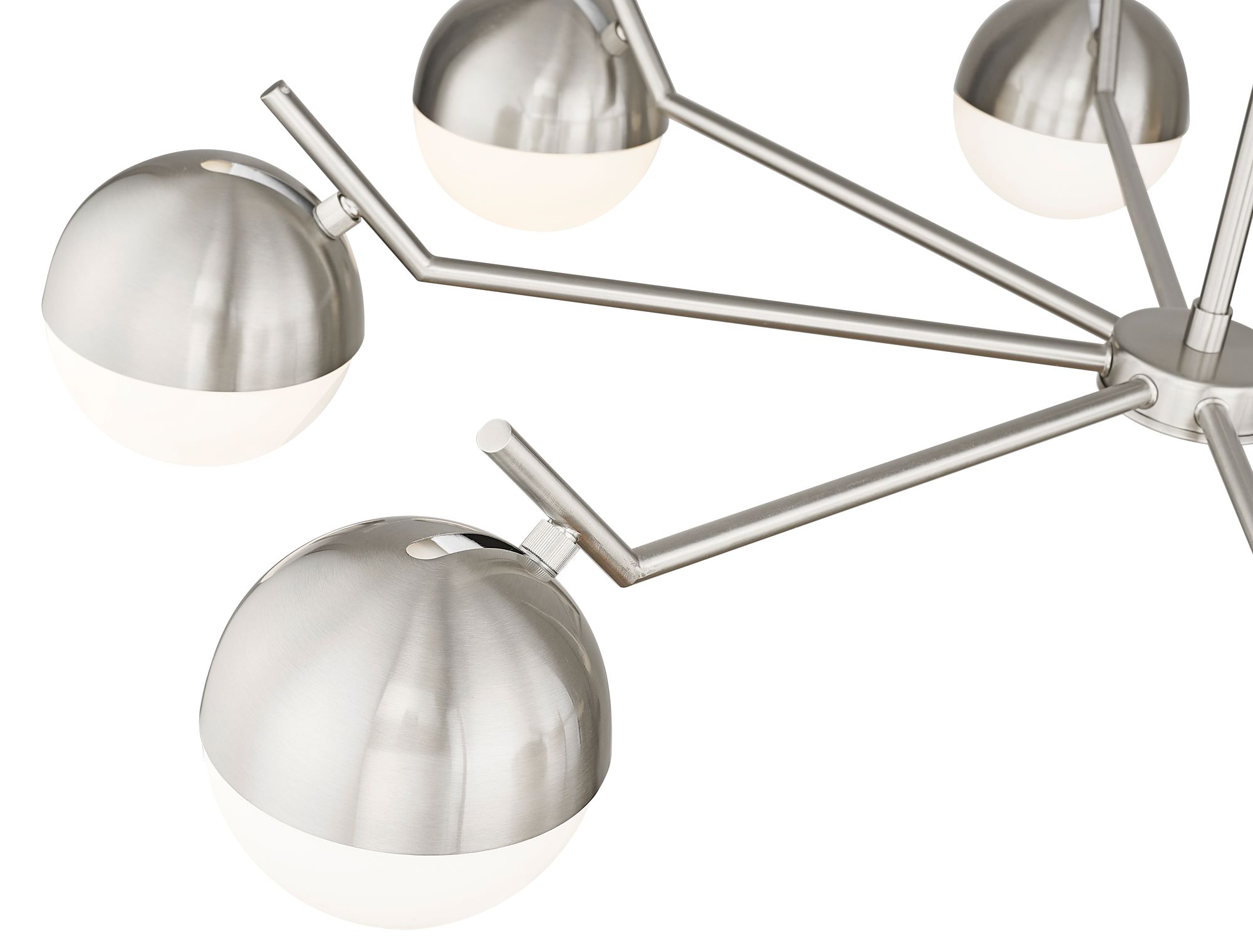 Image 4 Realm Sphere by Z-Lite Brushed Nickel 44 inch 8 Light Chandelier more views