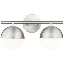 Realm Sphere by Z-Lite Brushed Nickel 7.5 inch 2 Light Vanity