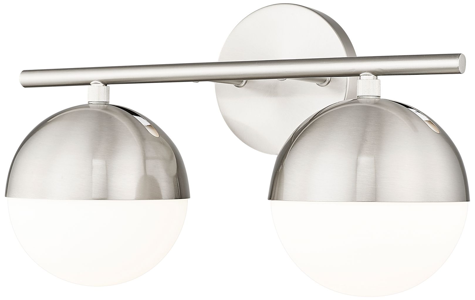 Image 2 Realm Sphere by Z-Lite Brushed Nickel 7.5 inch 2 Light Vanity more views