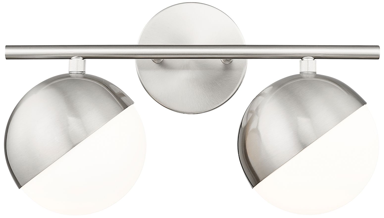 Image 3 Realm Sphere by Z-Lite Brushed Nickel 7.5 inch 2 Light Vanity more views