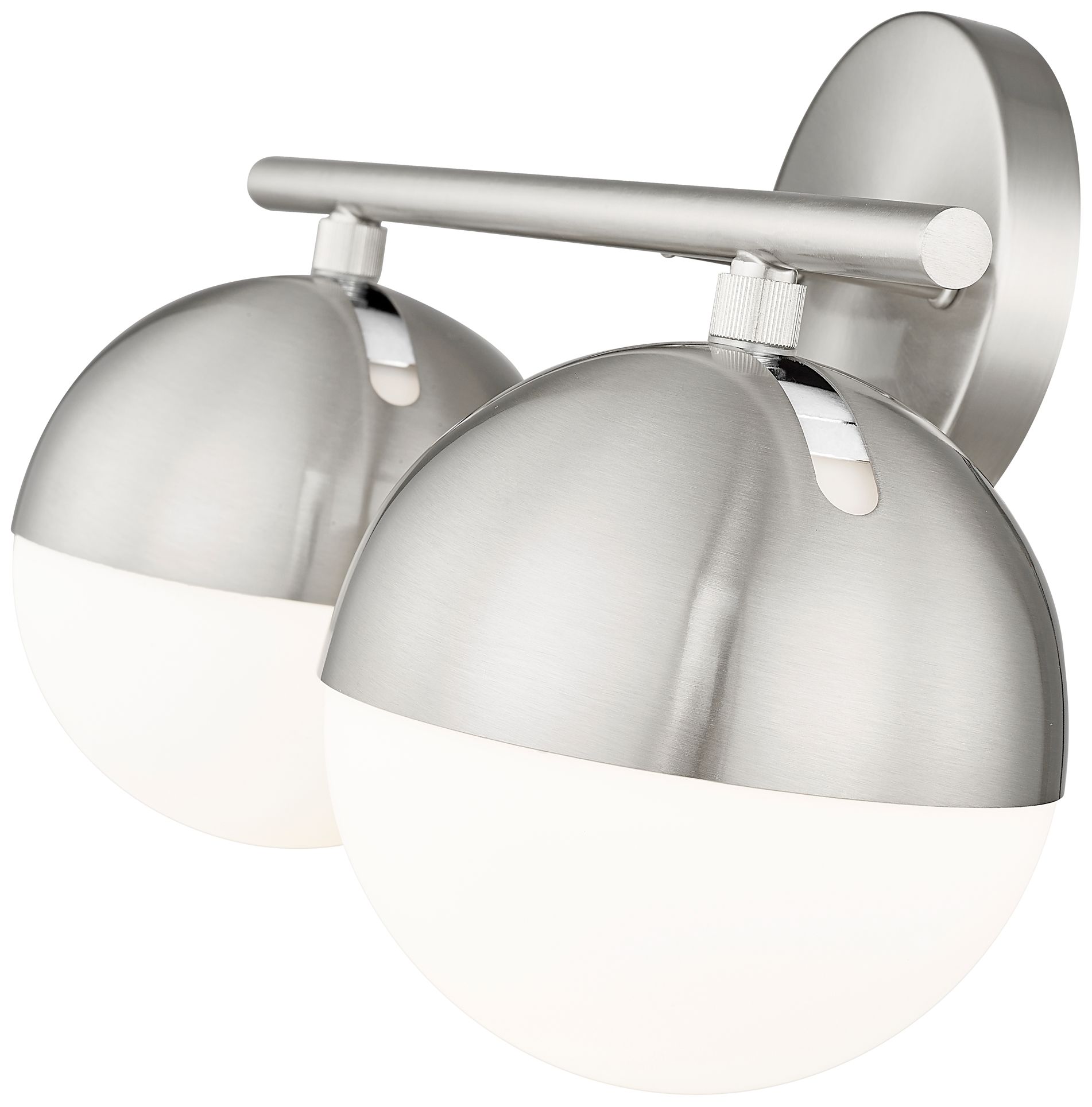 Image 4 Realm Sphere by Z-Lite Brushed Nickel 7.5 inch 2 Light Vanity more views