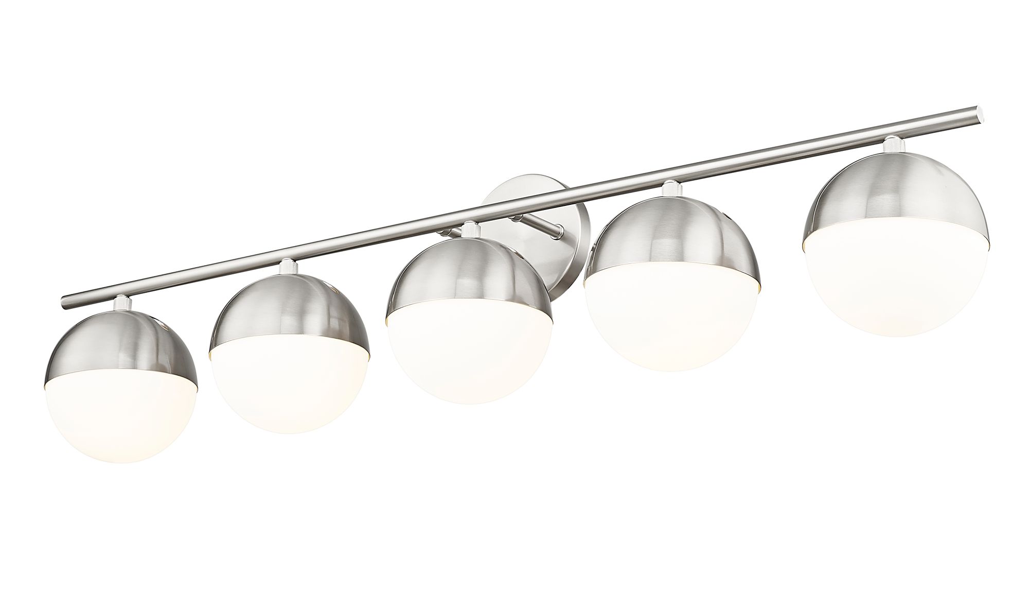 Image 4 Realm Sphere by Z-Lite Brushed Nickel 7.5 inch 5 Light Vanity more views