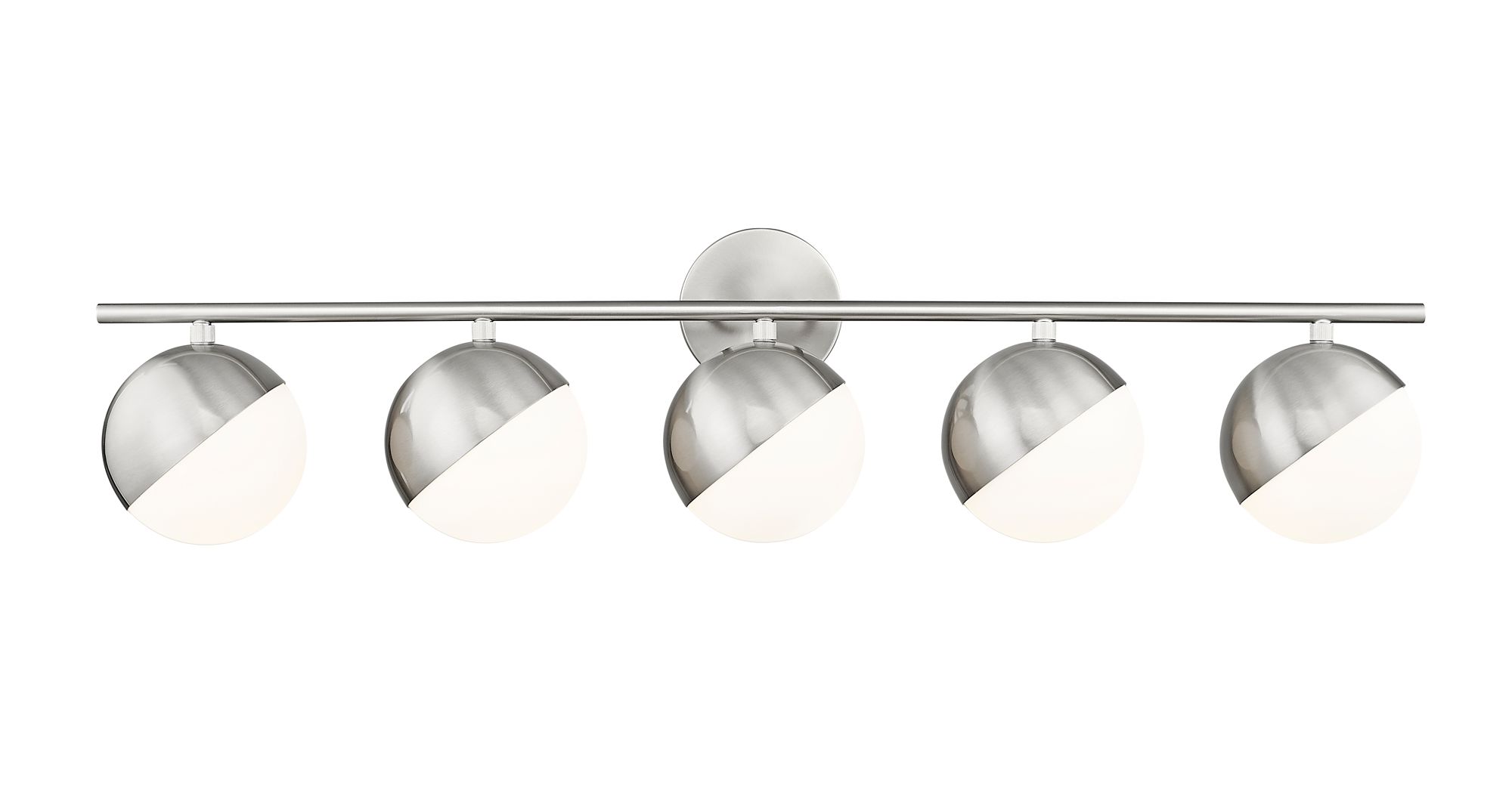Image 5 Realm Sphere by Z-Lite Brushed Nickel 7.5 inch 5 Light Vanity more views