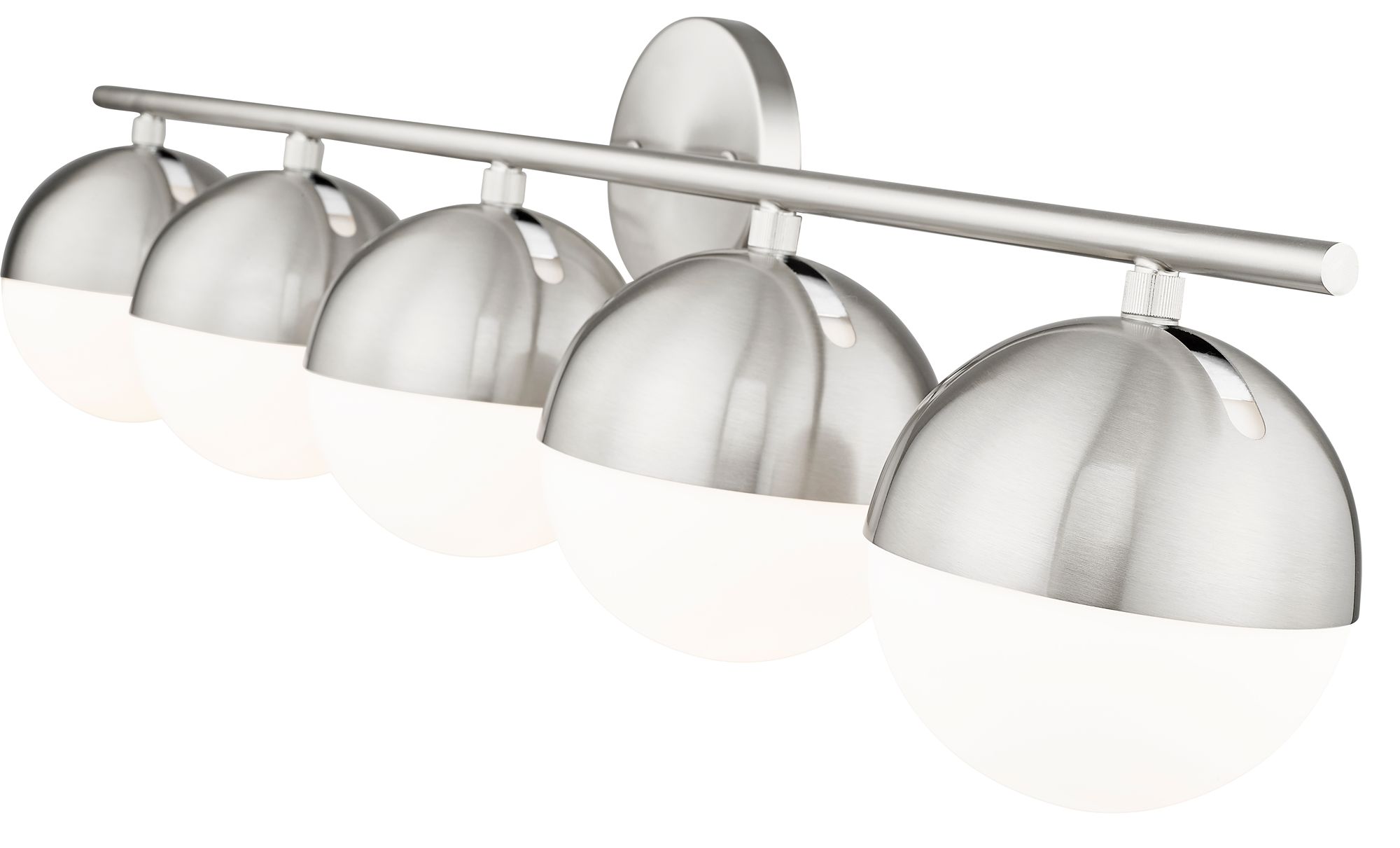 Image 6 Realm Sphere by Z-Lite Brushed Nickel 7.5 inch 5 Light Vanity more views