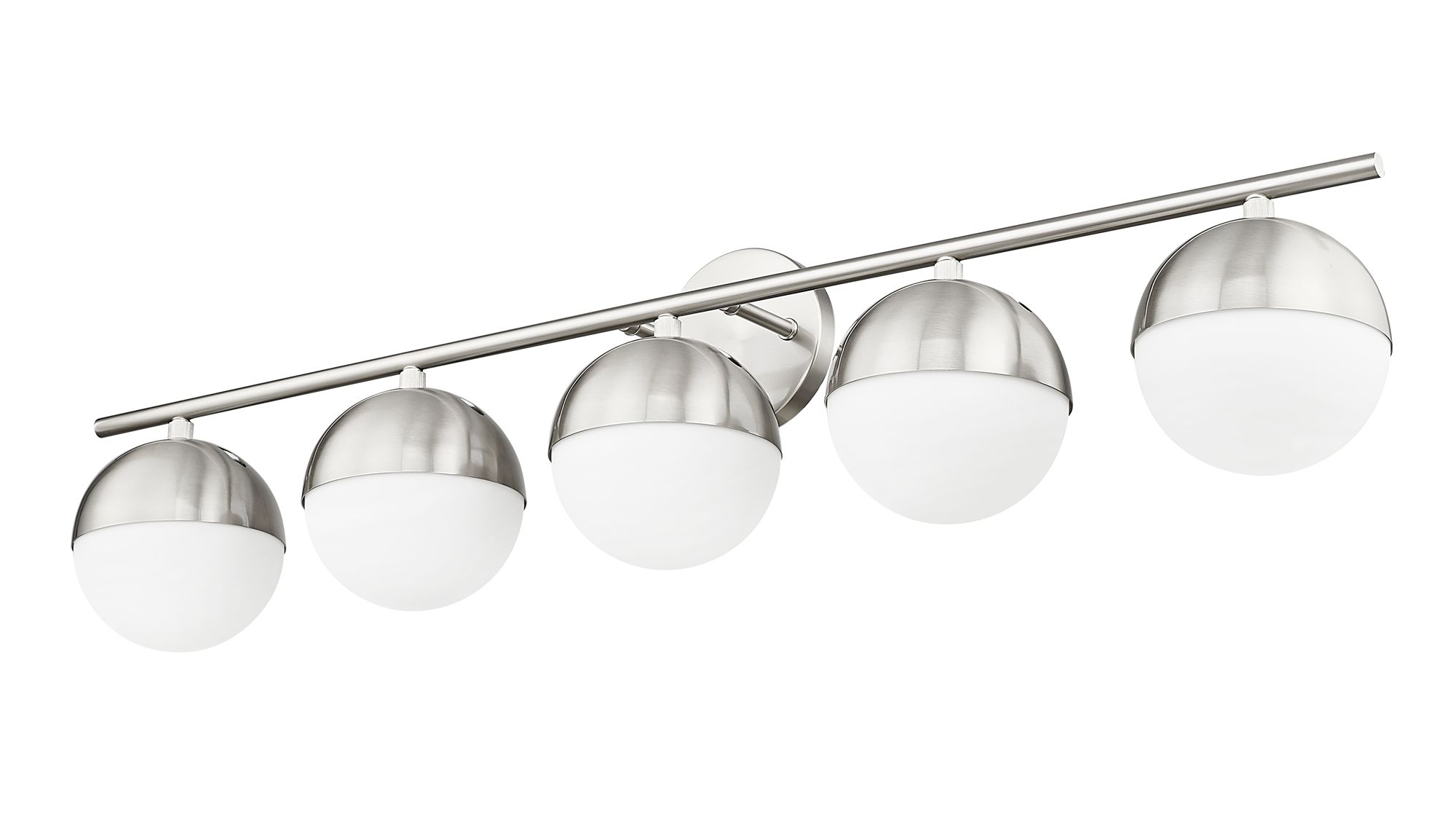Image 7 Realm Sphere by Z-Lite Brushed Nickel 7.5 inch 5 Light Vanity more views
