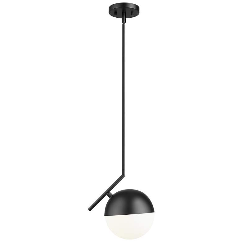 Image 1 Realm Sphere by Z-Lite Matte Black 11 inch 1 Light Pendant