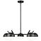 Realm Sphere by Z-Lite Matte Black 32 inch 5 Light Chandelier