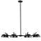 Realm Sphere by Z-Lite Matte Black 44 inch 8 Light Chandelier