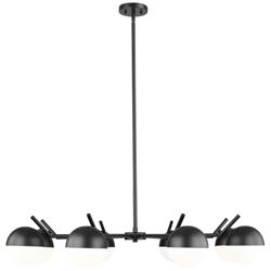 Realm Sphere by Z-Lite Matte Black 44 inch 8 Light Chandelier