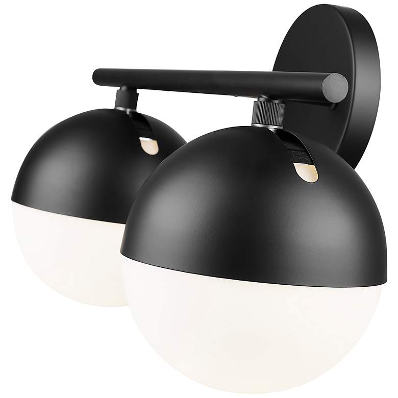 Image 7 Realm Sphere by Z-Lite Matte Black 7.5 inch 2 Light Vanity more views