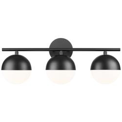 Realm Sphere by Z-Lite Matte Black 7.5 inch 3 Light Vanity