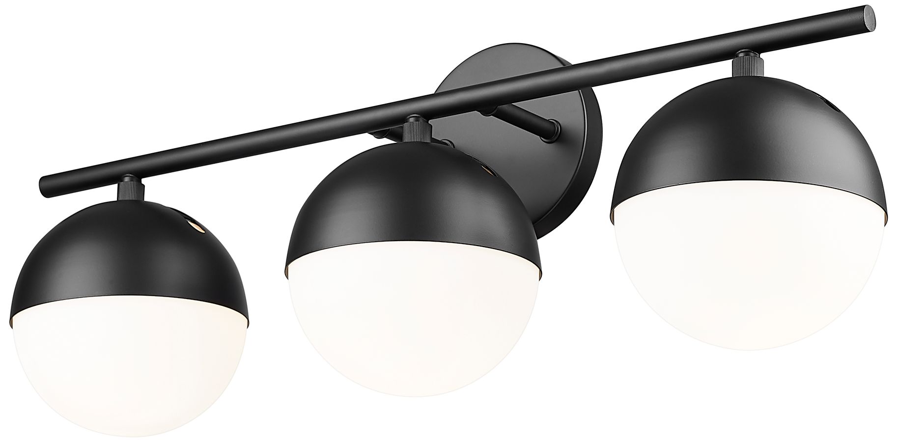 Image 4 Realm Sphere by Z-Lite Matte Black 7.5 inch 3 Light Vanity more views